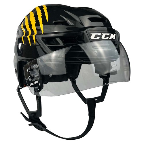 Photo of Game-Used 2026 Stadium Series CCM Hockey Helmet - Fraser Minten