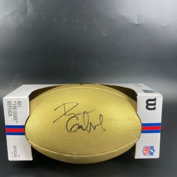 NFL - Browns Dillon Gabriel Signed Gold Composite Football