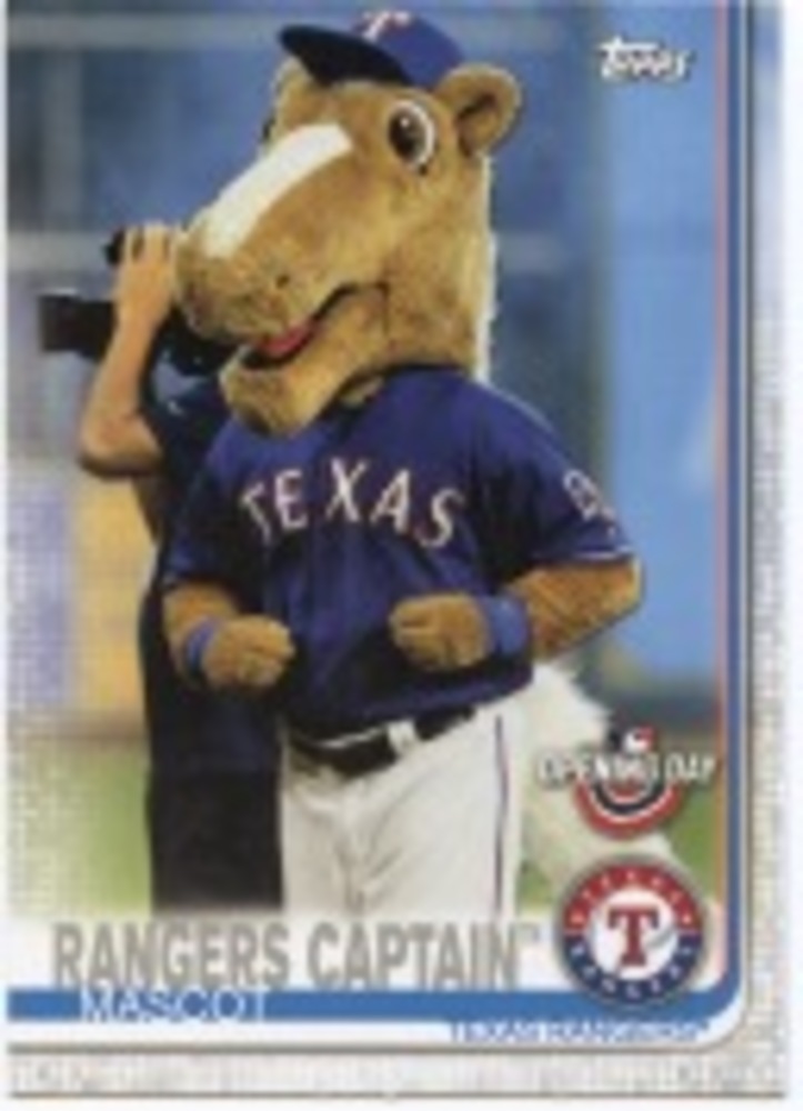 2019 Topps Opening Day Mascots #M12 Rangers Captain