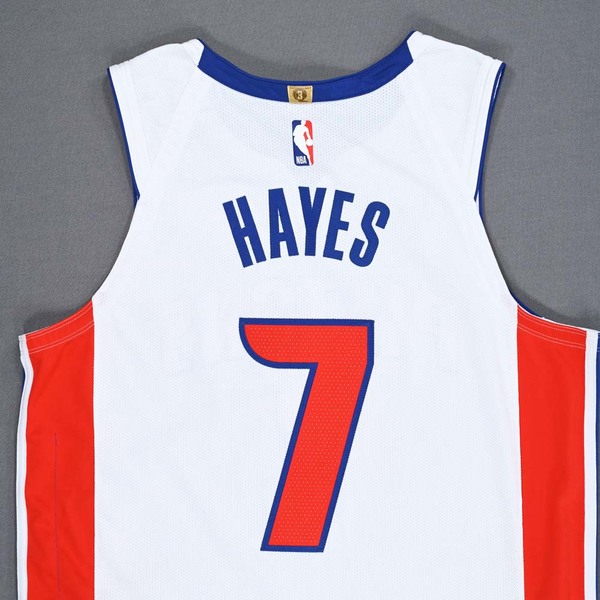 Killian Hayes Detroit Pistons International Games (Paris) GameWorn Association Edition
