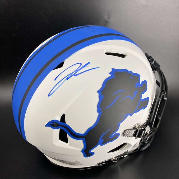NFL - Lions Jahmyr Gibbs signed lunar eclipse helmet
