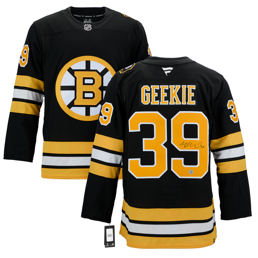 Morgan Geekie Autographed Boston Bruins Fanatics Premium Jersey
