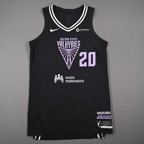 Image of Martin, Kate - Golden State Valkyries - Black Explorer Edition Jersey - Worn 3 Games - 8/6/25, 8/9/25 & 8/17/25 - 2025 WNBA Season