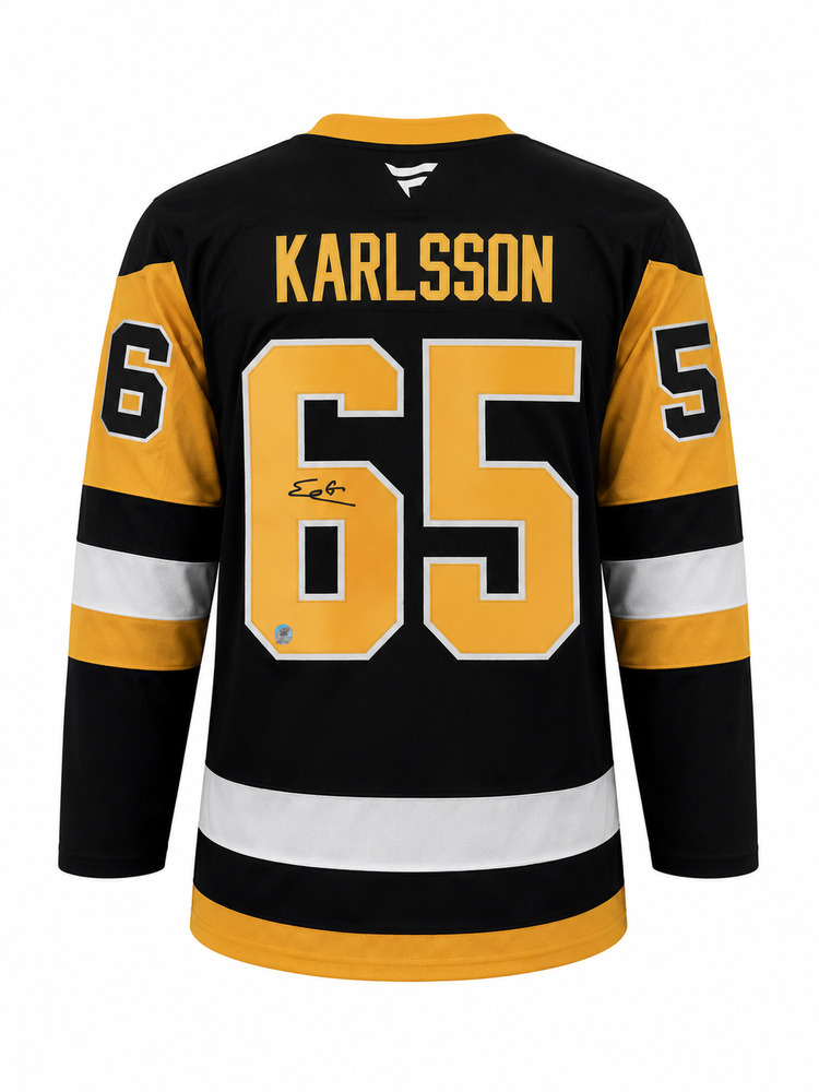 Erik Karlsson Signed Pittsburgh Penguins Black Home Jersey