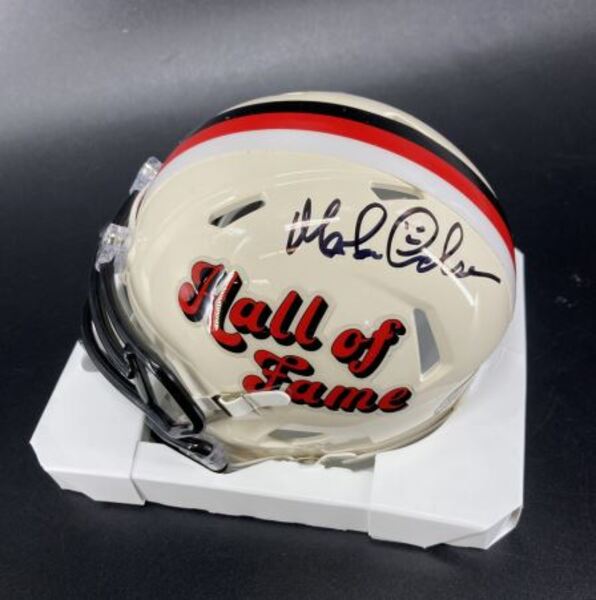 HOF - Saints Morton Andersen Signed HOF Retro Mini Helmet