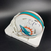 Dolphins - Preston Williams Signed Mini Helmet