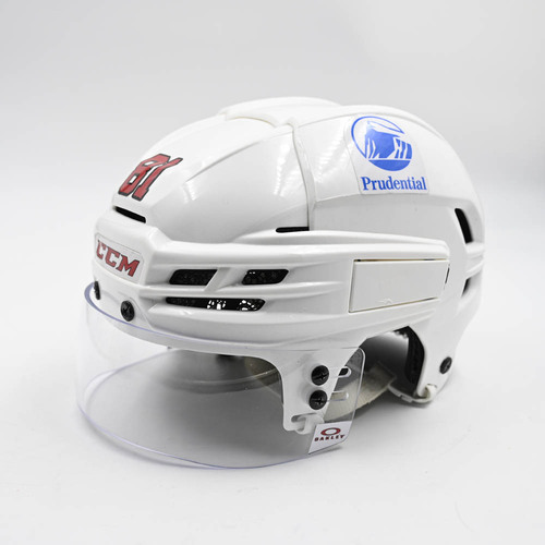 Image of Gritsyuk, Arseny - Game-Worn White, CCM Helmet w/ Oakley Shield - 2025-26 NHL Season