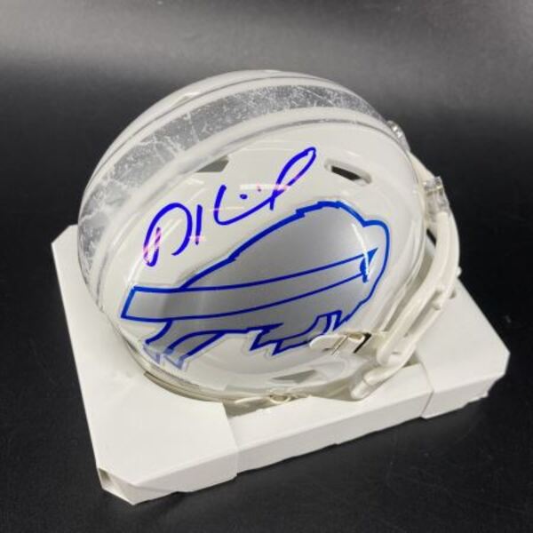 Bills - Dalton Kincaid Signed Speed Mini Helmet