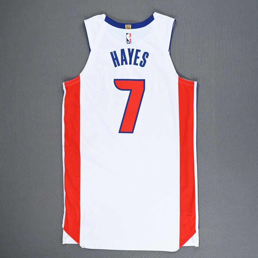 Killian Hayes Detroit Pistons International Games (Paris) GameWorn Association Edition