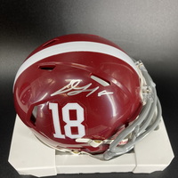 NFL - Alabama Dallas Turner Signed Mini Helmet