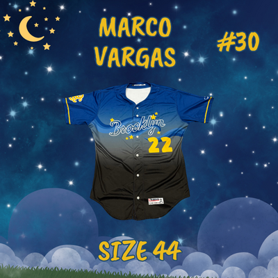 #30 Marco Vargas Game Used Starry Night Jersey (Size 44)