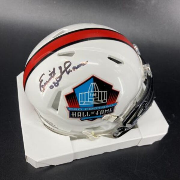 HOF - Chiefs Emmitt Thomas Signed HOF Mini Helmet