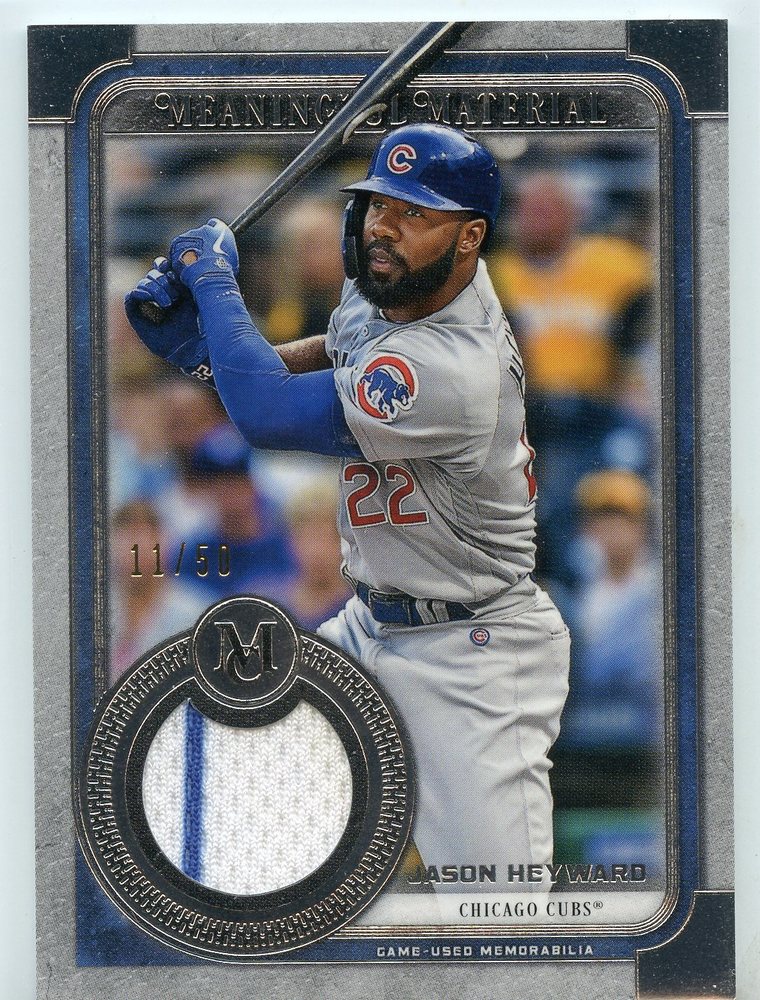 2019 Topps Museum Collection Meaningful Material Relics #MMRJHE Jason Heyward 11/50