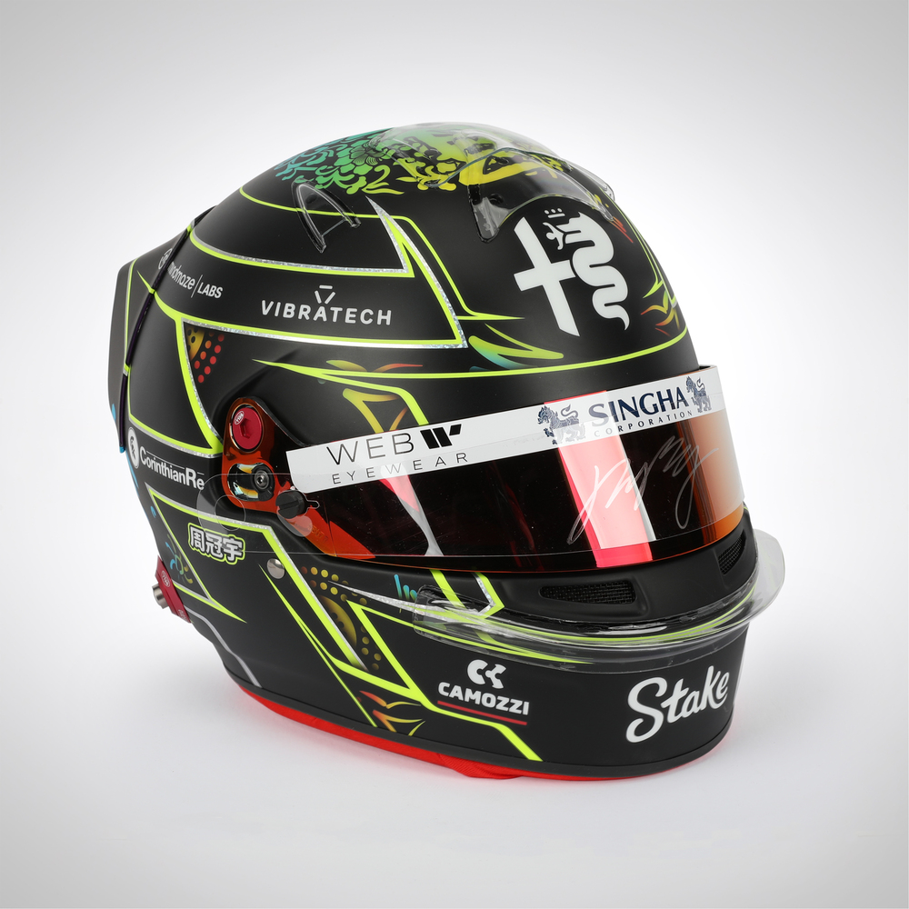 Zhou Guanyu 2023 Signed Replica Helmet - Australian GP