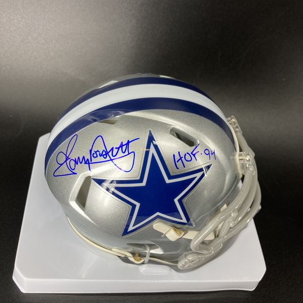 HOF - Cowboys Tony Dorsett Signed Mini Helmet