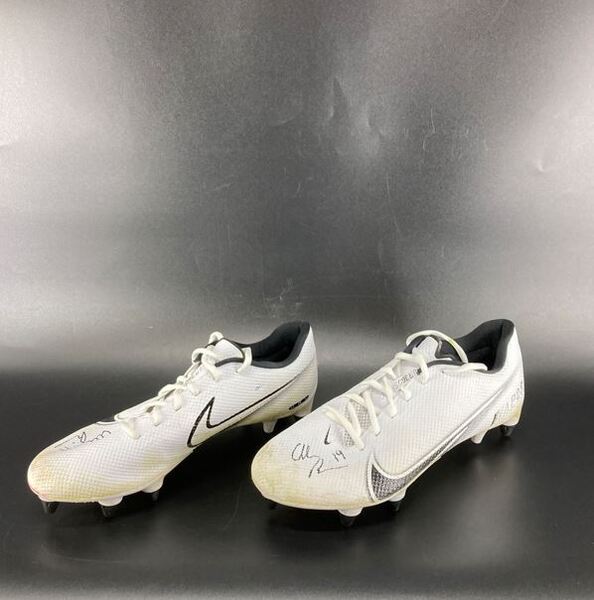 International Games - Colts Alec Pierce Signed Berlin Game Worn Cleats (...