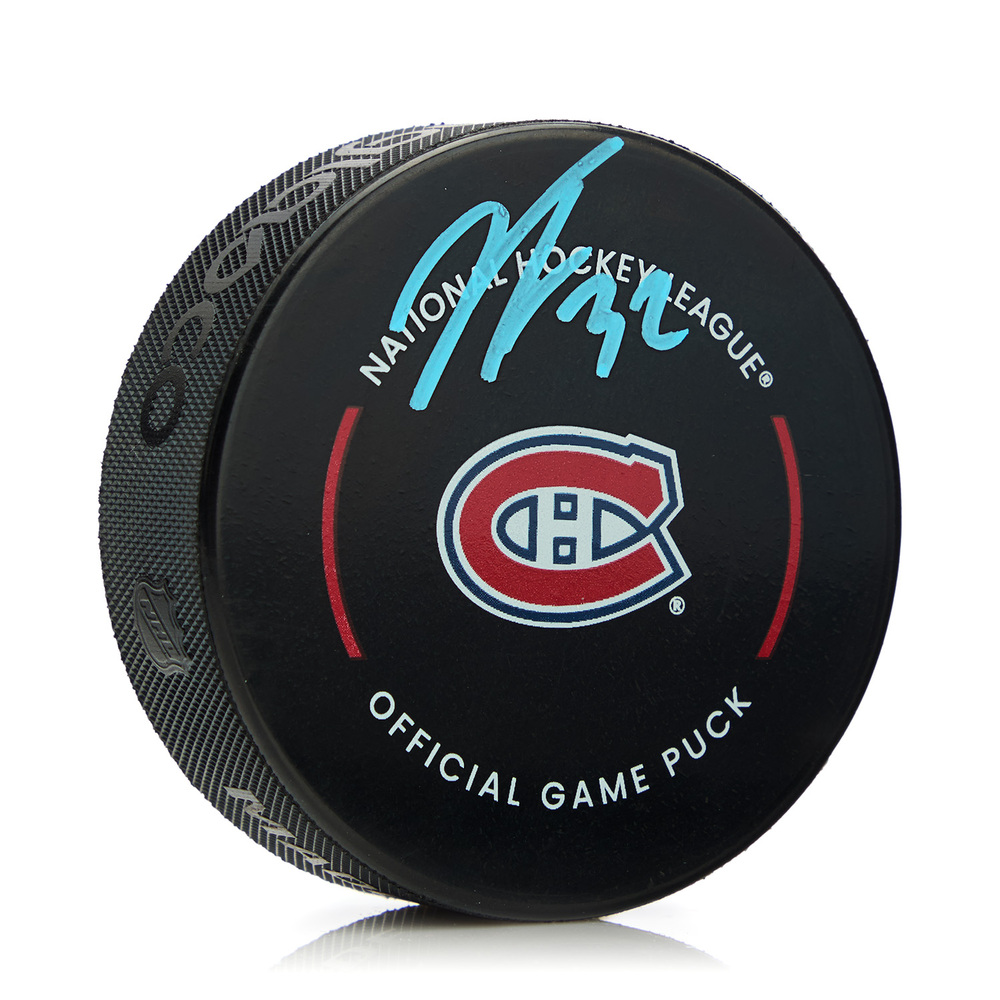 Jacob Fowler Signed Montreal Canadiens Official Game Puck