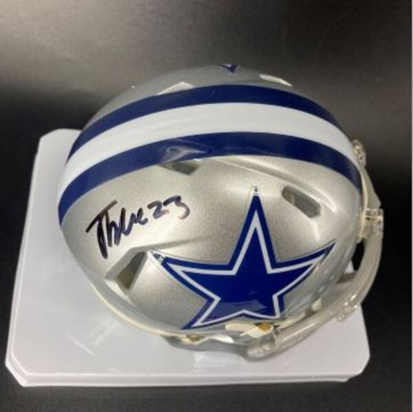 NFL - Cowboys Jaydon Blue Signed Mini Helmet