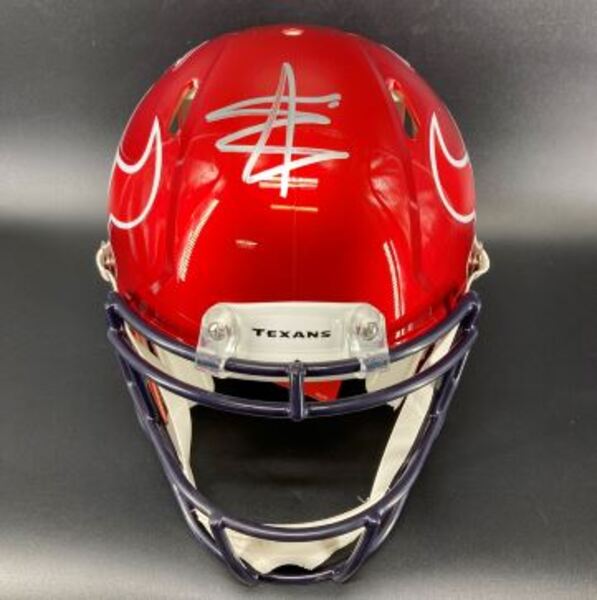 NFL - Texans Will Anderson signed authentic flash helmet