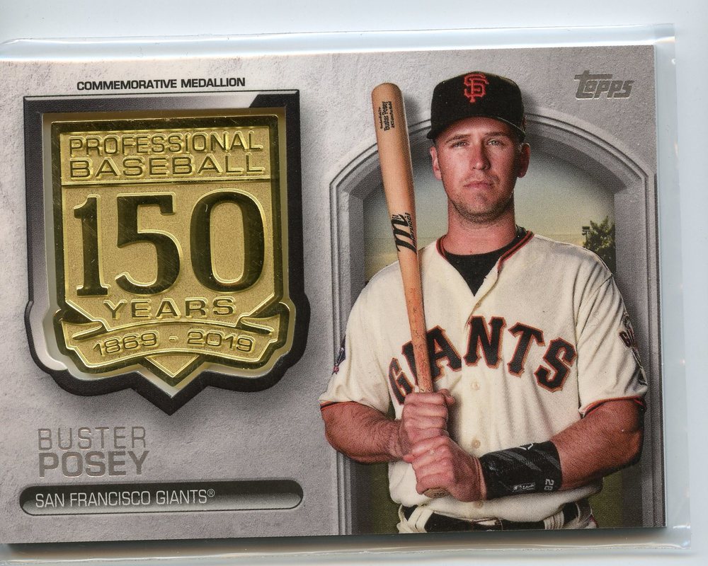 2019 Topps 150th Anniversary Manufactured Medallions #AMMBP Buster Posey
