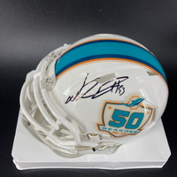 Dolphins -  Ndamukong Suh Signed Mini Helmet With 50th Season Logo