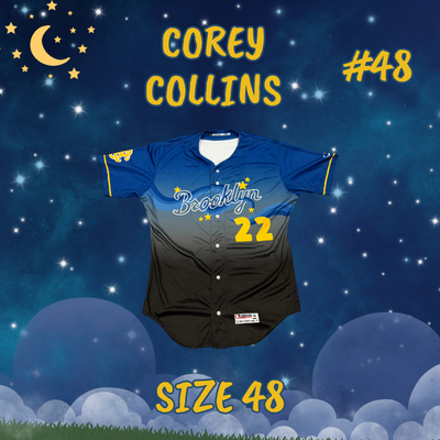 #48 Corey Collins Game Used Starry Night Jersey (Size 48)