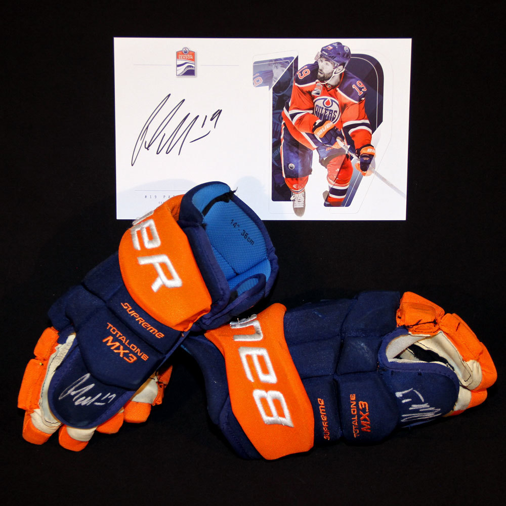 Patrick Maroon 19 Autographed 201617 Edmonton Oilers GameWorn