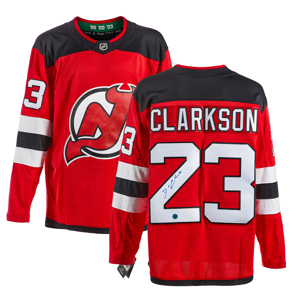 David Clarkson Autographed New Jersey Devils Fanatics Breakaway Jersey