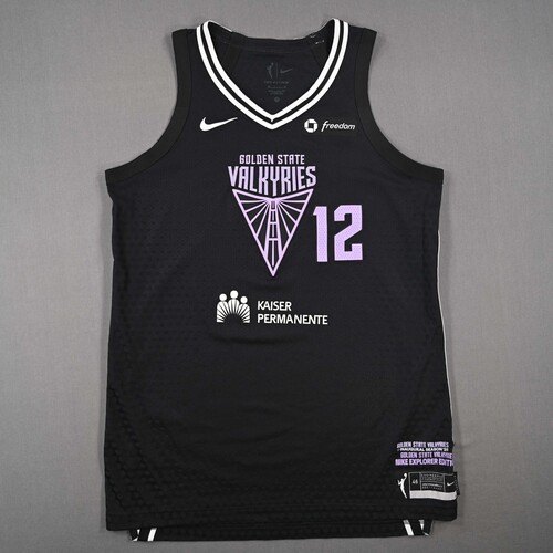Image of Rupert, Iliana - Golden State Valkyries - Black Explorer Edition Jersey - Worn 4 Games - 7/25/25, 7/29/25, 7/31/25 & 8/17/25 - 2025 WNBA Season