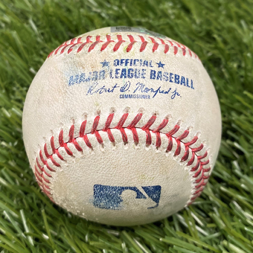 Freddie Freeman and Ozzie Albies Single Baseball from 4/7/2021 vs. ATL