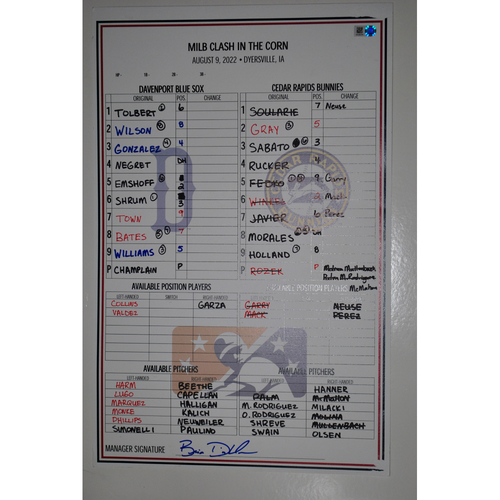 2022 MiLB in Dyersville, Iowa Cedar Rapids Bunnies vs. Davenport Blue