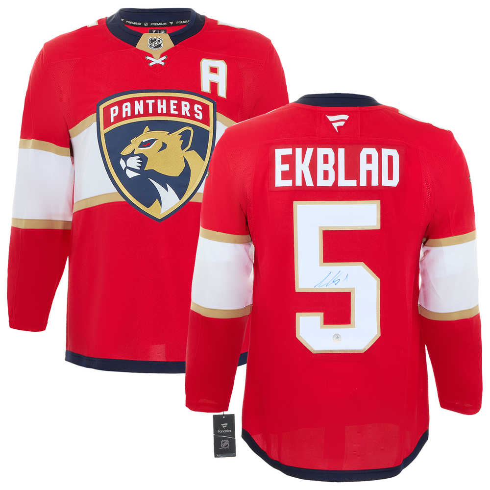 Aaron Ekblad Autographed Florida Panthers Fanatics Premium Jersey