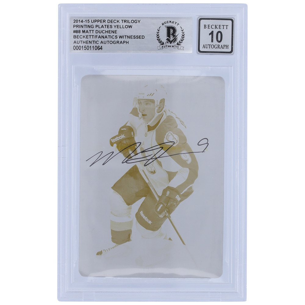 UPPER DECK NHLカード YELLOW PRINTING PLATE EVANDER KANE ONE