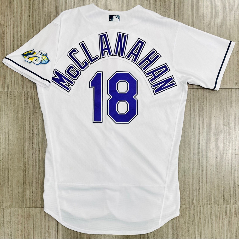 Game Used 25th Anniversary Opening Day Devil Rays Jersey Shane