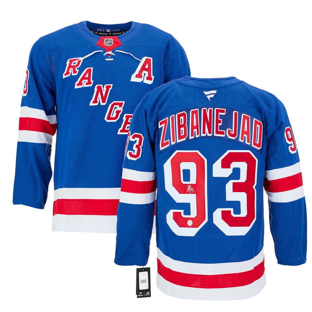 Adam Fox Autographed New York Rangers Fanatics Premium Jersey