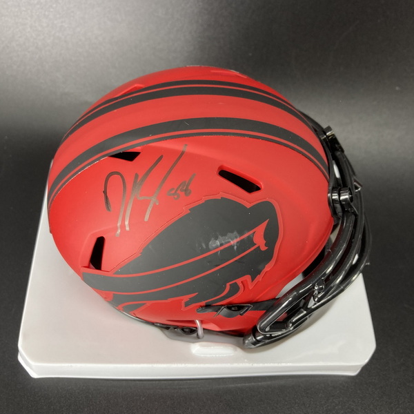 Bills - Dawson Knox Signed Rave Mini Helmet
