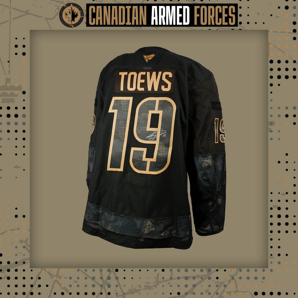 Jonathan Toews #19 Team Issued Limited Edition Autographed Canadian Armed Forces Jersey