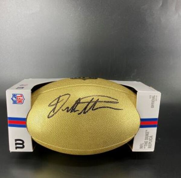 NFL - Bears Dillon Thieneman Signed Gold Composite Football