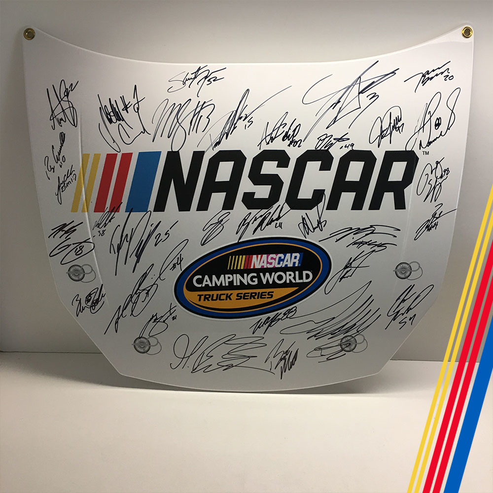 2018 Homestead NCWTS Autographed replica hood!