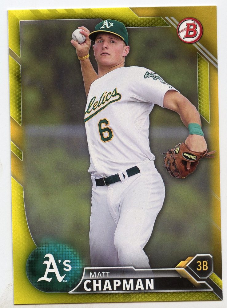 2016 Bowman Prospects Yellow #BP147 Matt Chapman