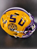 NFL - LSU Tigers Multi Sign Replica Helmet Signed By Joe Burrow And Ja'M...