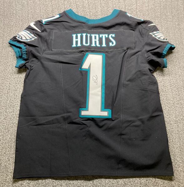 NFL - Eagles Jalen Hurts Signed Authentic Jersey Size 48