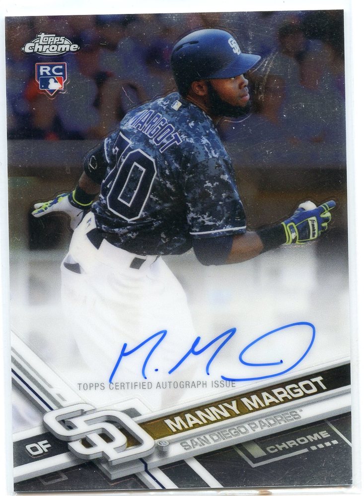2017 Topps Chrome Rookie Autographs #RAMM Manny Margot