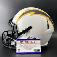 NFL - Chargers Isaiah Spiller signed Chargers Lunar Eclipse Helmet