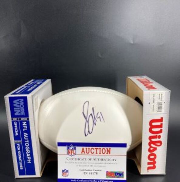 Patriots - Jamie Collins Signed Panel Ball with Patriots Logo