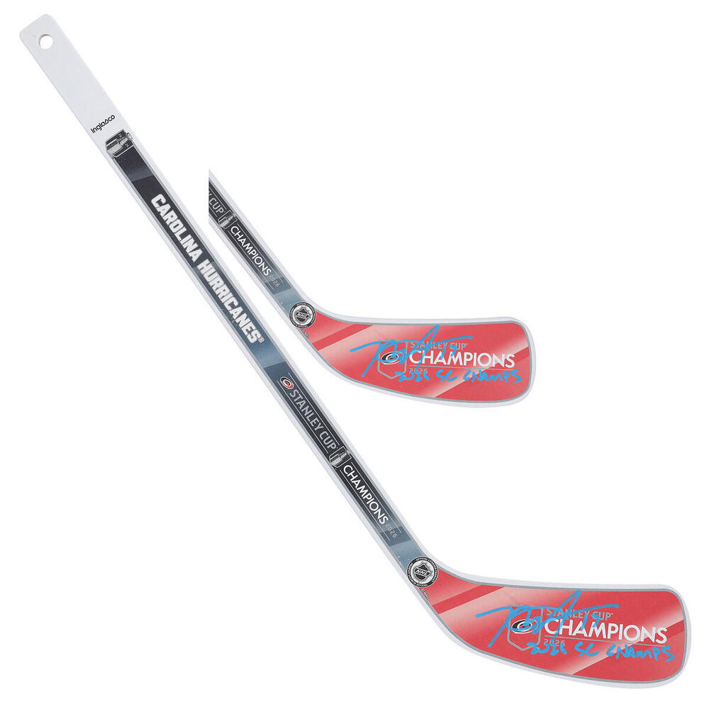 Rod Brind'Amour Carolina Hurricanes Autographed 2026 Stanley Cup Champions Mini Wood Stick with 
