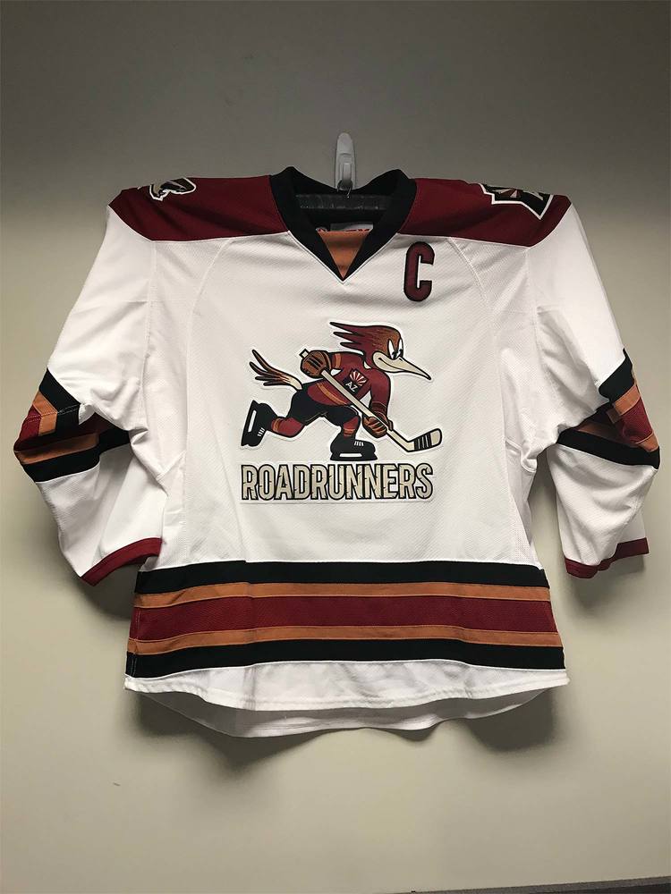 AHL Authentic Tucson Roadrunners Captains Jersey Worn and Signed by