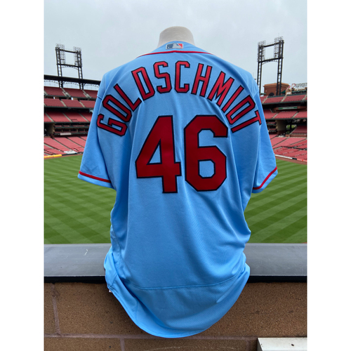 Cardinals Authentics Team Issued Paul Goldschmidt Road Blue Alternate