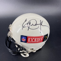 NFL - Rams Eric Dickerson Signed Mini Helmet With Kickoff Logo