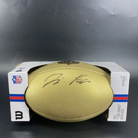 NFL - Vikings Tai Felton Signed Gold Composite Football